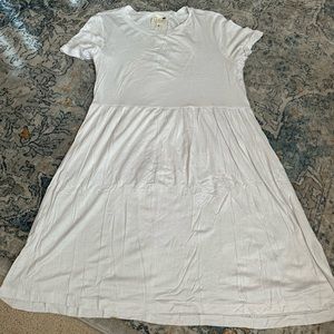 LA hearts size medium white babydoll dress